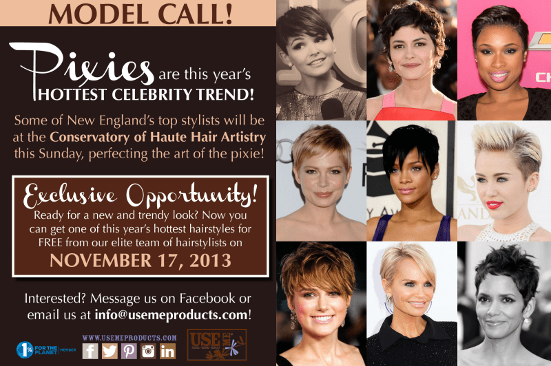 Model Call for a Haircutting Class
